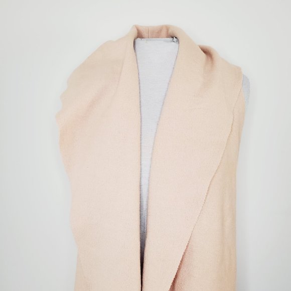 ANTHRO MOTH 100% Wool Camel Sleeveless Cardigan - Picture 5 of 12